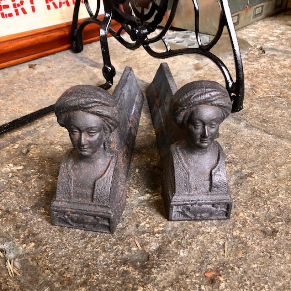 Antique French Fire Dogs 1